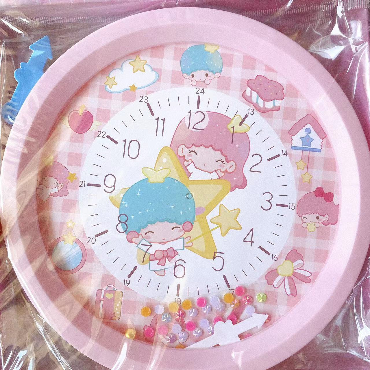 Juguetes para niños reloj marco de fotos para reconocer el tiempo de jardín de infantes dibujos animados reloj cartón pegatinas 2 yuanes grandes almacenes mayorista