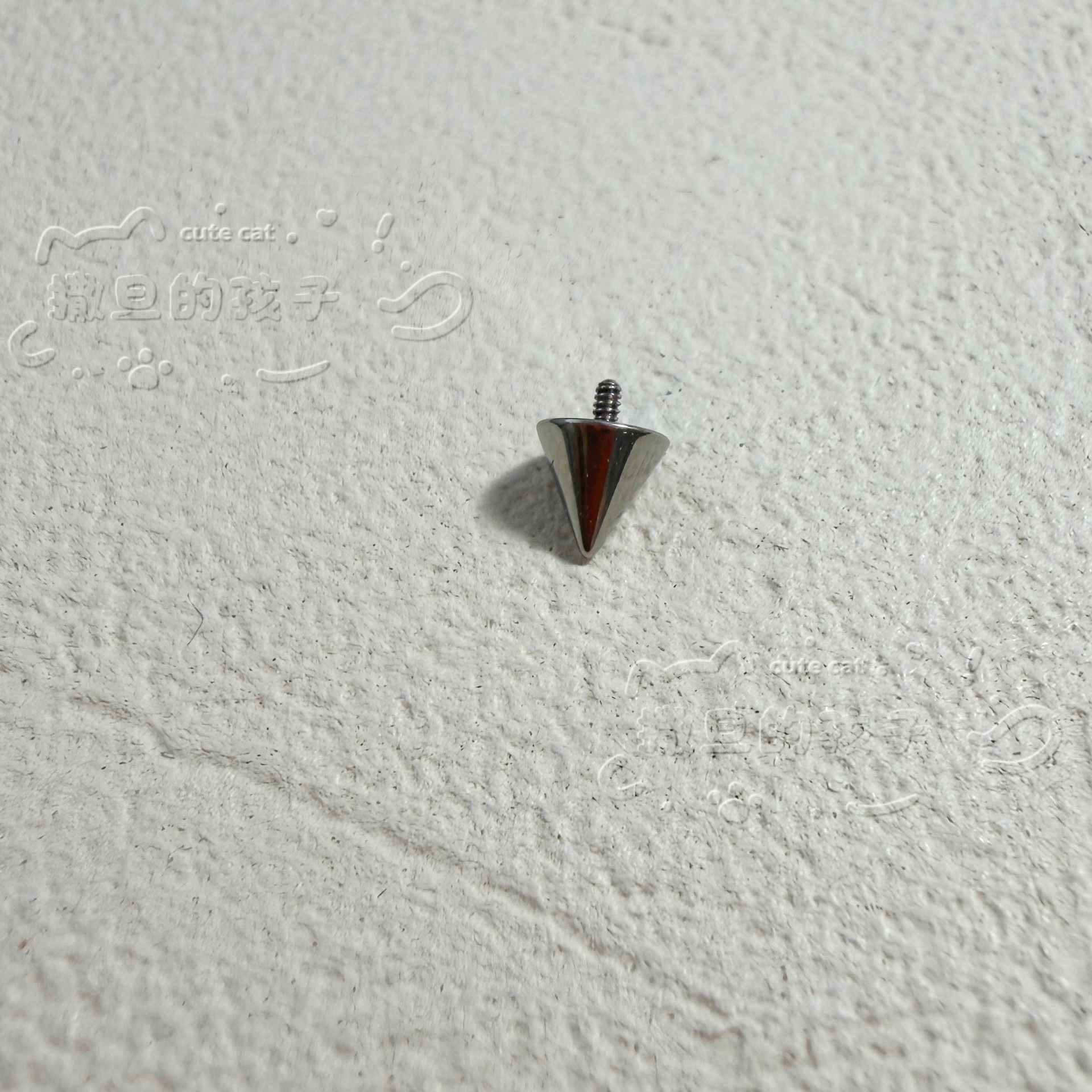 F136 Titanium Alloy Lip Ring, Jelly Opal Lip Stud, Lip Hoop, Ear Cartilage Bone Ring detail image 7