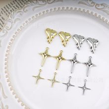 巴洛克风饰品配件 合金镶钻挂件 爱心十字星星 diy手作材料批发