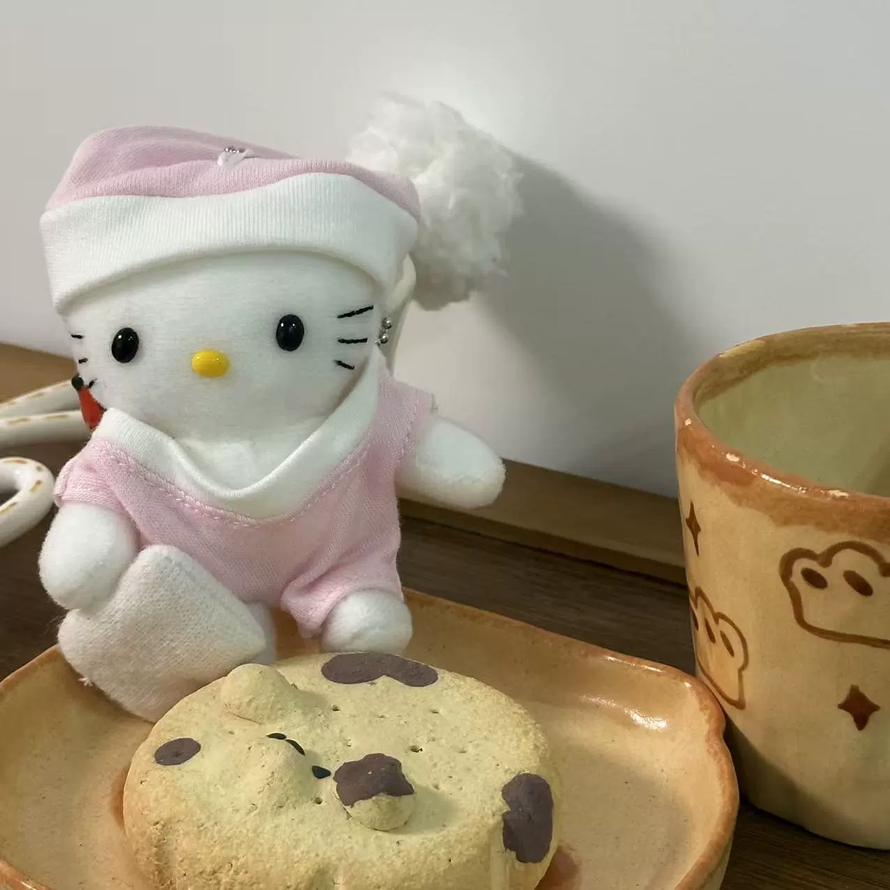 Плюшевый брелок-подвеска Hello Kitty, милый кукольный брелок для сумки, 11 см, легкий и прочный