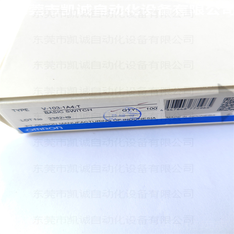 V-103-1A4-T 现货欧姆龙OMRON微动开关1C/O 枢轴长柄型耐高温