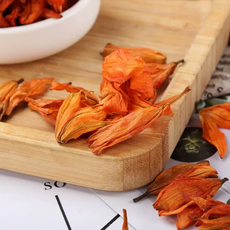 Dried Lily Flower Tea Bai He Hua 500g Loose Herbal Flowers for Infusions and Blends quality and texture