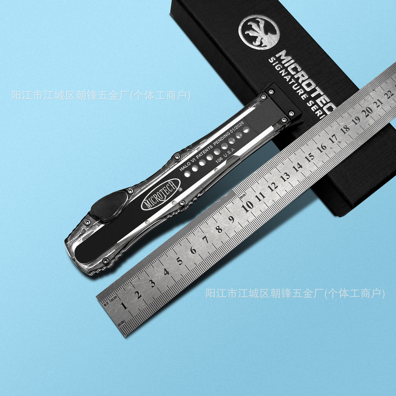 Cross-border bestseller MICROTECH halo6 acrylic gold transparent handle outdoor EDC tool accessories