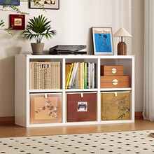 家用钢制格子柜自由组合书柜卡莱克书架幼儿园日式收纳储物方格柜