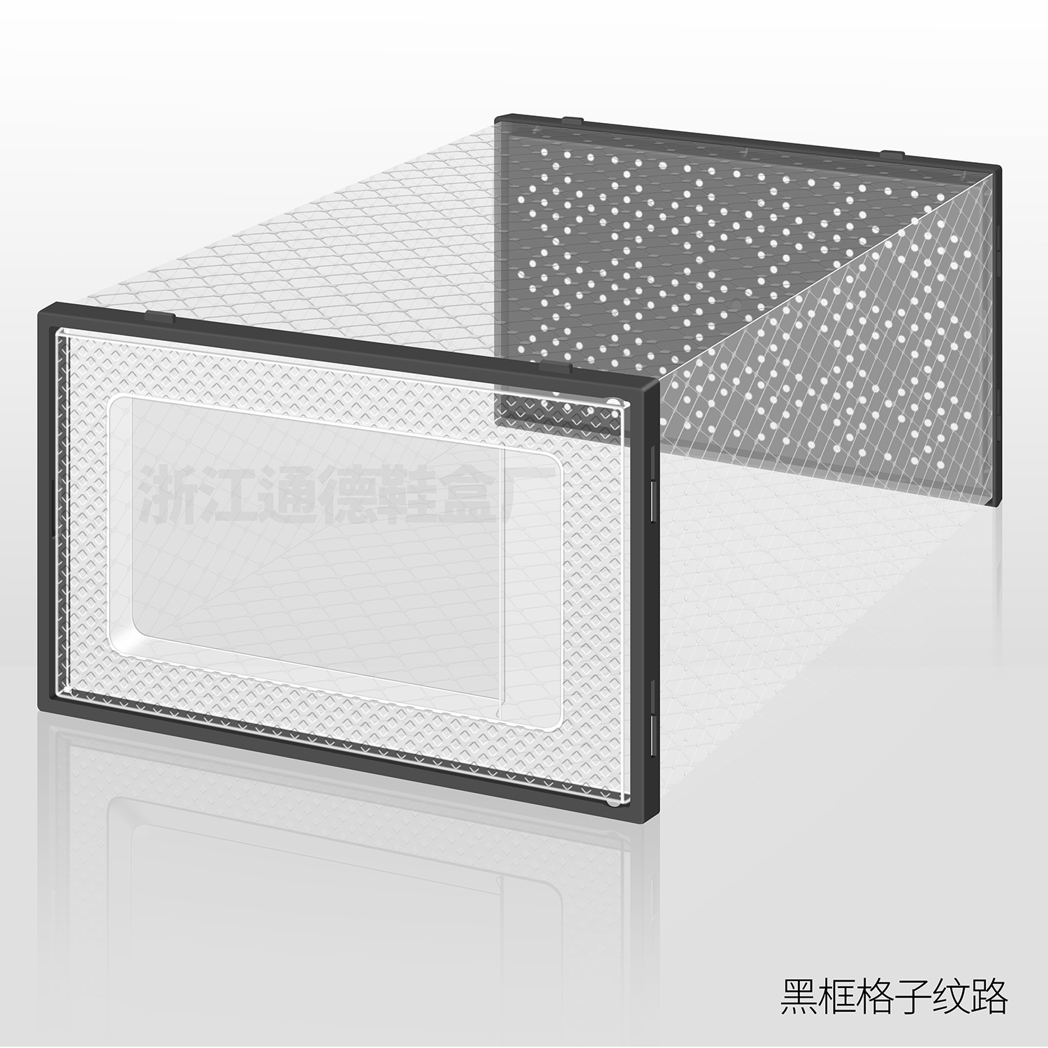 Caja de almacenamiento de zapatos transparente - Apertura lateral, gabinete para hogar, venta al por mayor, tamaño grande