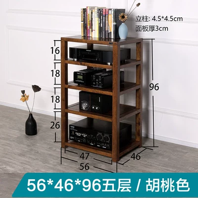 Amplifier Speaker Tv Cabinet, Electric car big tripod - oak-five-layers-walnut-color