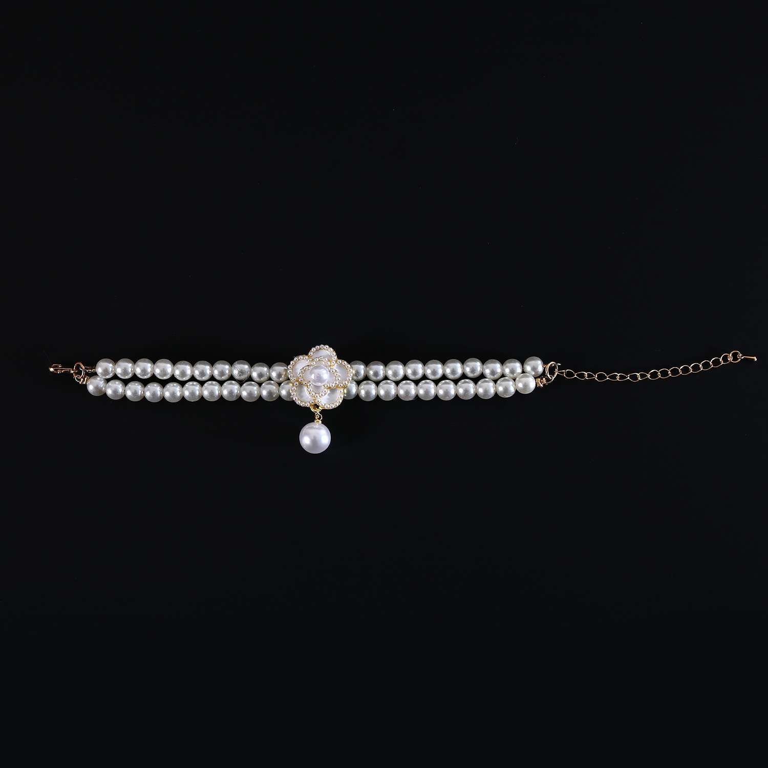 Collar de flores de perlas para mascotas Malzies Devon gato noble doble collar de flores de perlas accesorios