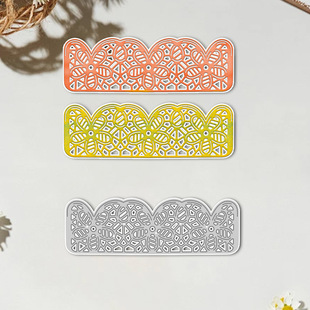 Cross-Border Supply of Metal Cutting Embossing Knife Molds for Handbook Decoration Lace Patterns Handmade Paper Art Carbon Steel Knife Molds Wholesale