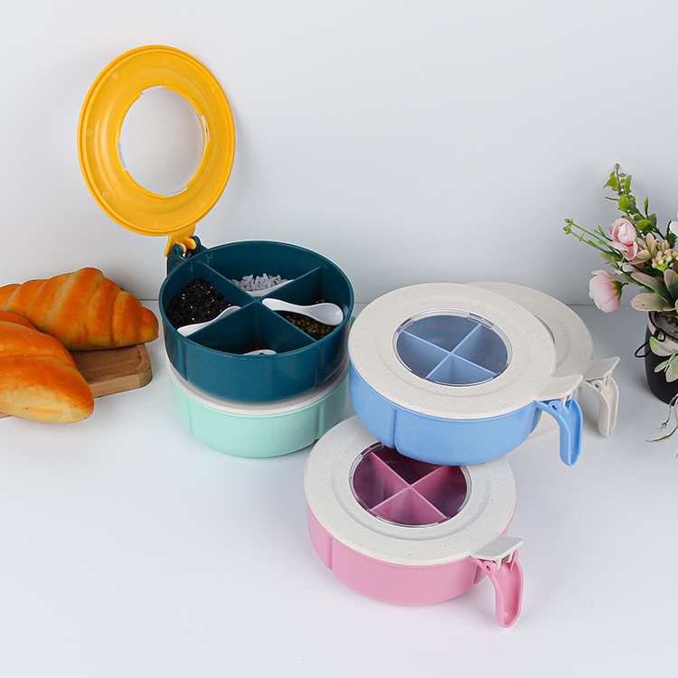 Scatola per condimento in paglia di grano Scatola per condimento per cucina domestica Scatola per condimento Zucchero Msg Sale Scatola per la conservazione dello zucchero_voghion.com