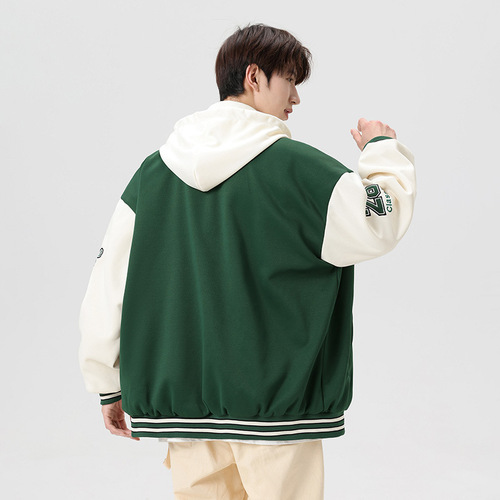 Spring and Autumn Harbor Wind Baseball Jacket for Men and Women, Unisex Casual Top, Stylish Trendy Loose Outerwear