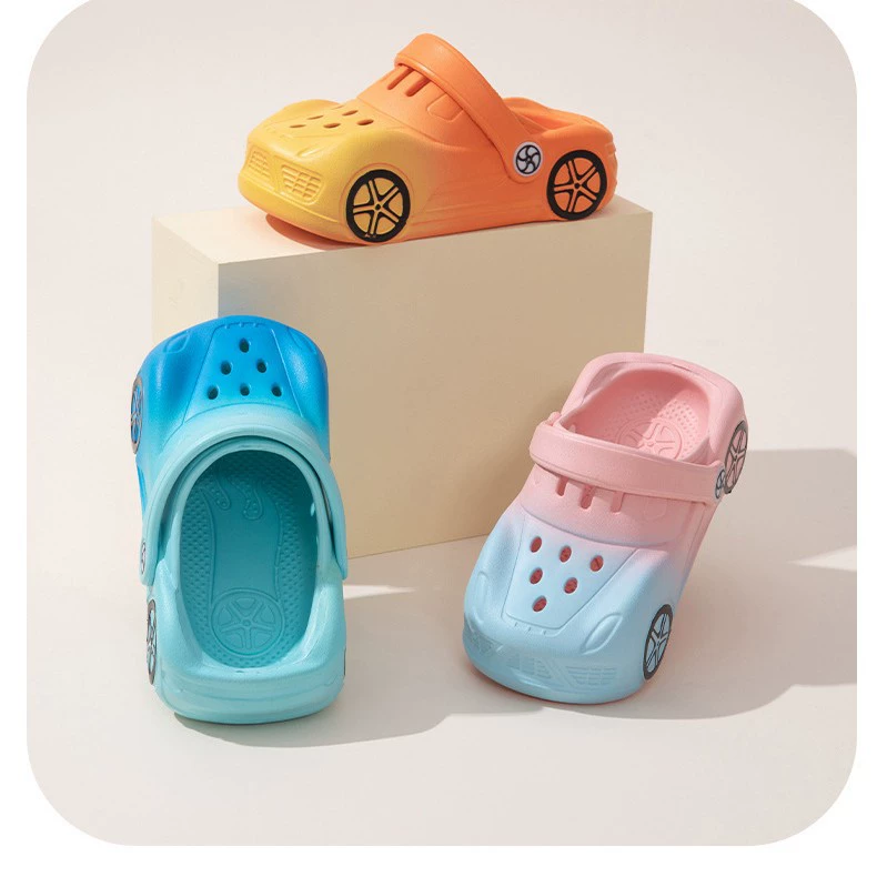 Автомобильный стиль Трансграничные детские сандалии EVA Легкая садовая обувь для мальчиков