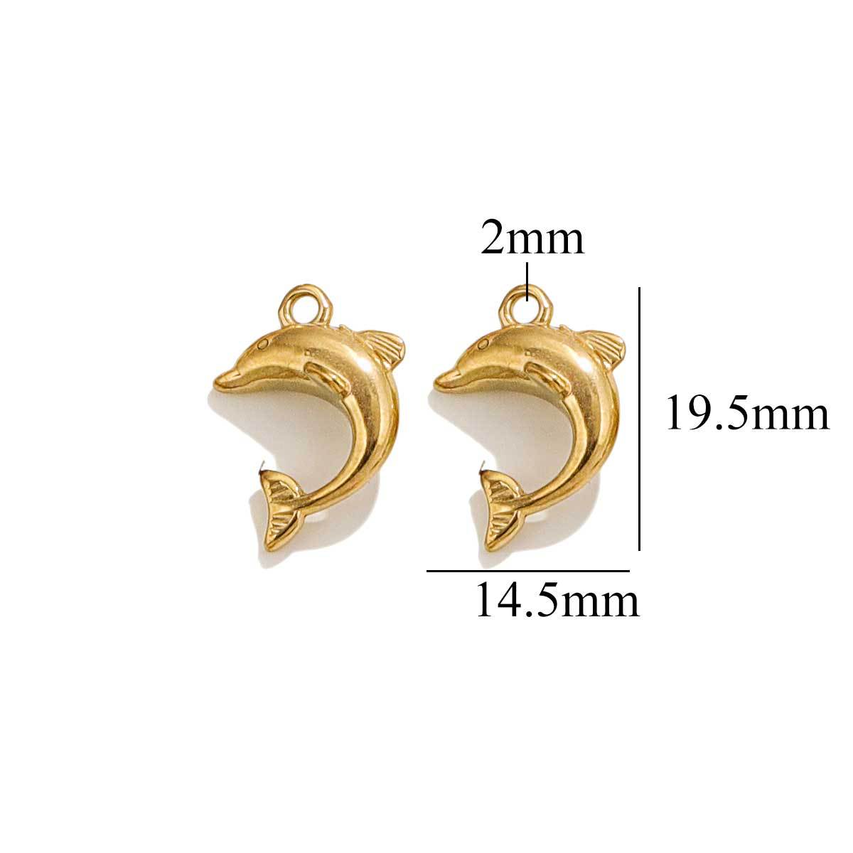 Accesorios de joyería de bricolaje colgante de la serie océano de acero inoxidable sirena concha mar estrella pulsera collar colgante