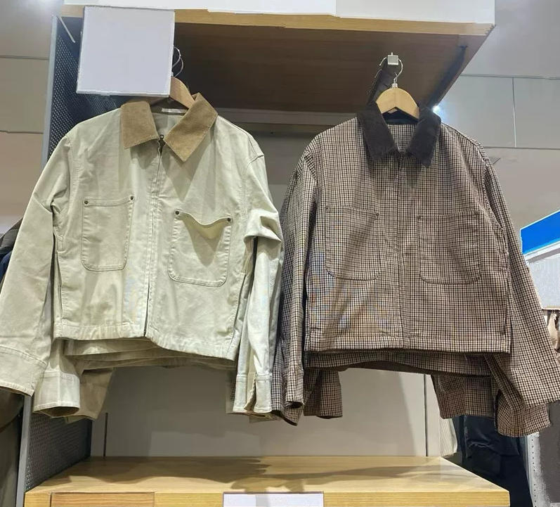 2026 Women's Casual Zipper Short Jacket/Barn Style Turn-down Collar Fashion Jacket New Model Y487516/479208 2026 Women's Casual Zipper Short Jacket/Barn Style Turn-down Collar Fashion Jacket New Model Y487516/479208