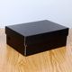 Kraft Paper Folding Shoe Box Tiandi Cover Bag Paper Box Shoes Packing Express Packaging Box Leather Bag Black Box in stock
