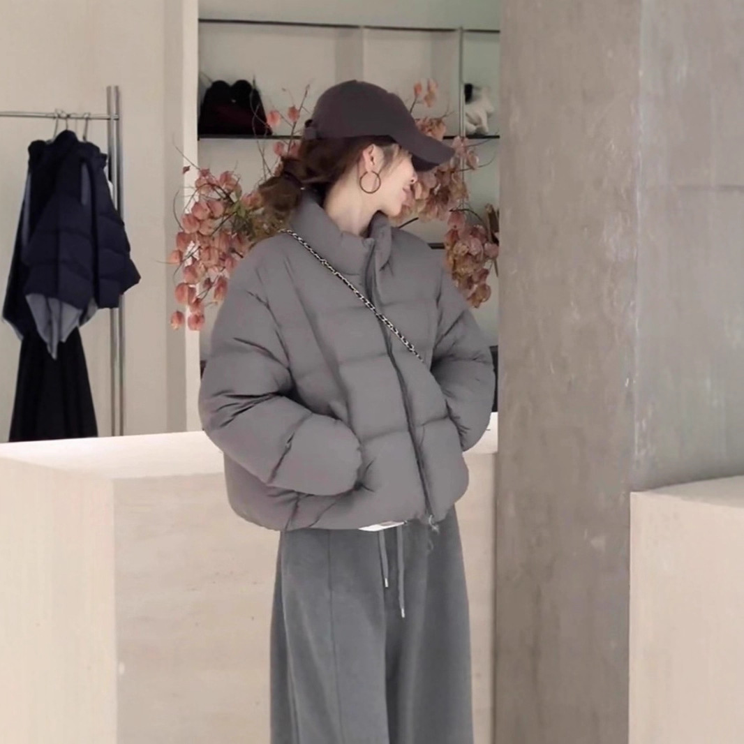 Puff Stylish down Jacket for Women 2025 Winter New White Duck down Thickened Petite High-End Warm Coat