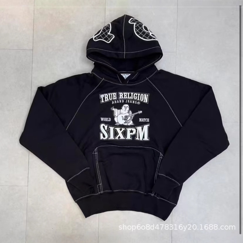 New Arrival Full Embroidered American Style Retro Youth Fashion Outer Wearing Fashion Zipper Hooded Sweat suit Slimming National Fashion