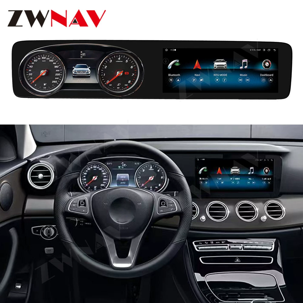 Подходит для Mercedes-Benz 213 модифицированный автомобиль с центральным управлением Android большой экран навигации двойной экран 360 реверсивное изображение все-в-одном машина