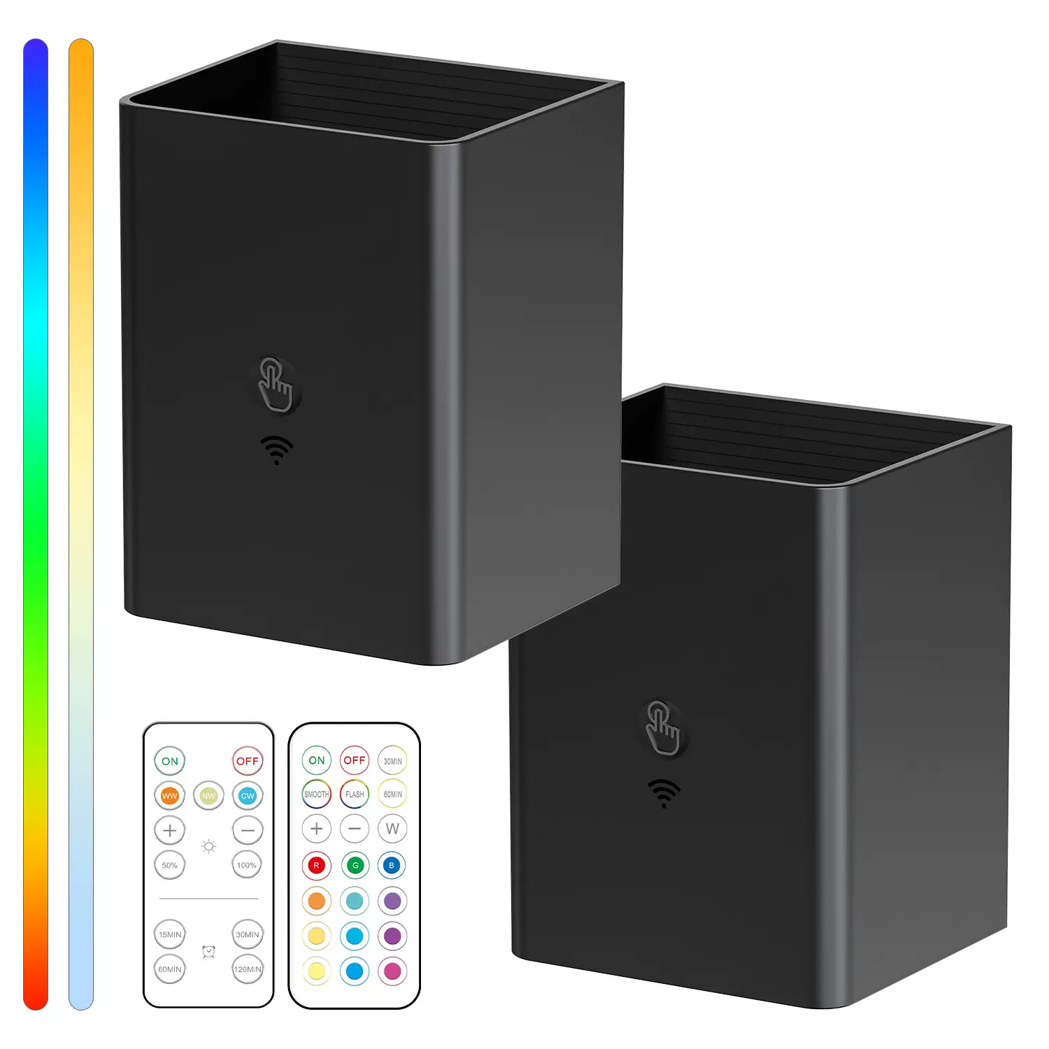 磁吸壁灯led上下发光跨境usb充电走廊过道可遥控洗墙灯氛围