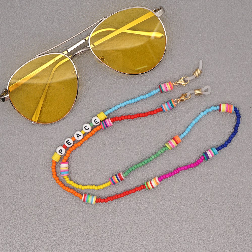 Multifunktionale Rutschfeste Brillenkette Mit Perlen display picture 11