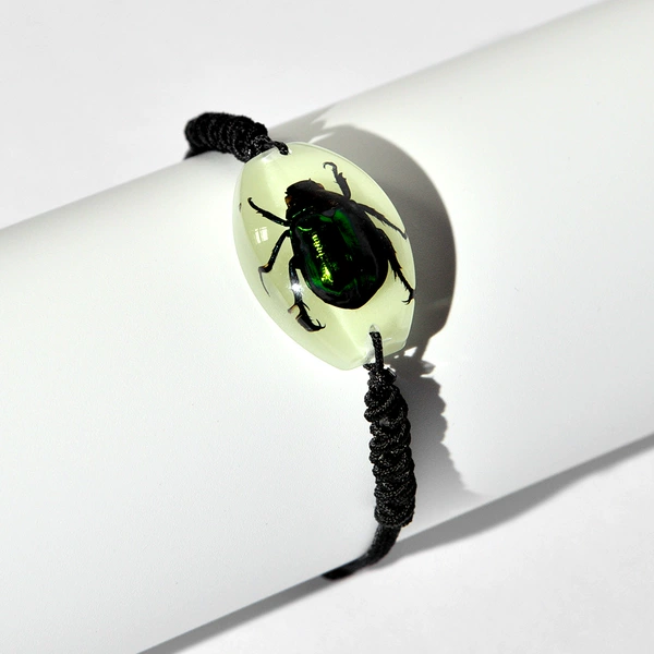 Luminous beetle bracelet