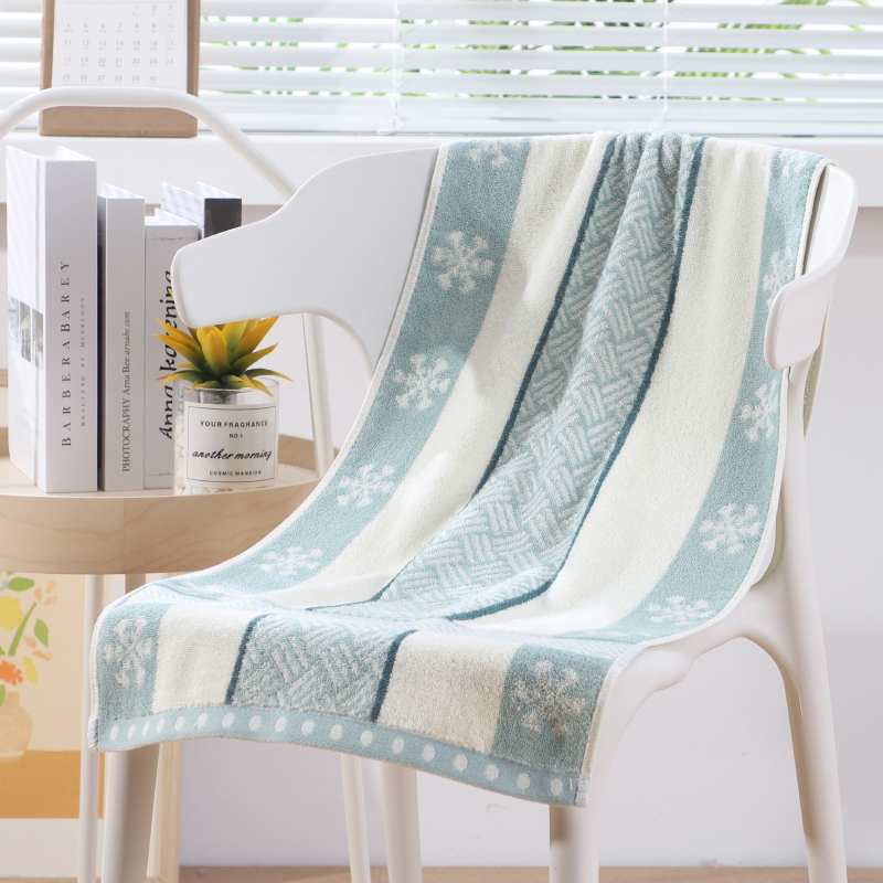 Bath Towel Household Pure Cotton Adult Shower Absorbent Lint-Free Non-Fading Large Hand Towel Sports Fitness Sweat Wipe