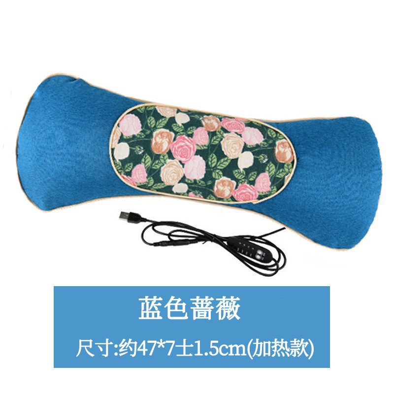 Blue rose flower bone pillow heating model