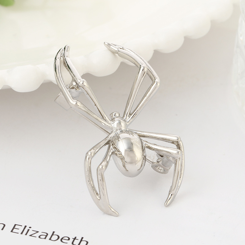 5#银色蜘蛛胸针