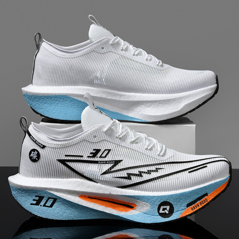 Lace-Up Version of Zhijing 3 Marathon Running Shoes, Parent-Child Style, Full Carbon Plate, Truly Soft-Soled Sports Shoes, Unisex Dad Shoes