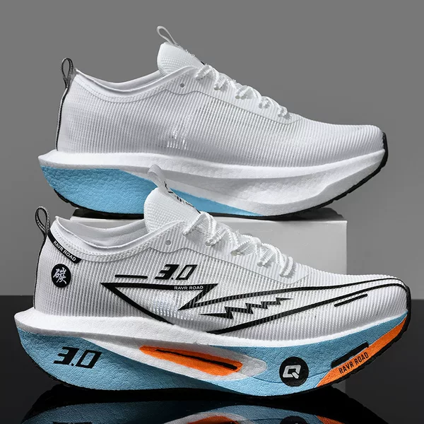 Lace-Up Version of Zhijing 3 Marathon Running Shoes, Parent-Child Style, Full Carbon Plate, Truly Soft-Soled Sports Shoes, Unisex Dad Shoes