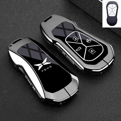 Xpeng G9 Key Cover Xpeng 25 Models Mona M03 New P7/G6/G7 Shell P7+/P5/G3I Car Buckle (Car key bag) - type-a-key-gun-black-single-shell