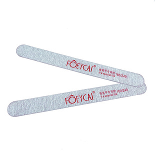 Rich Color Nail Art Double-Sided Long Round Wood Piece Frustrated Thin Nail Rub Nail File Strip Manicure Grey Nail File