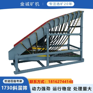 非洲大中小型砂金生产线设备1530斜流筛无动力版无需电机