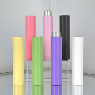 10ml Perfume Bottled for Travel Portable Rotary Press Type Fine Spray Bottle Sample Artifact Glass Liner Empty Bottle
