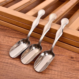 Stainless Steel Tea Spoon Multifunctional Household Teaspoon Thickened Tea Set Accessories Coffee Shovel Short Handle Spoon Tea Shovel Spoon