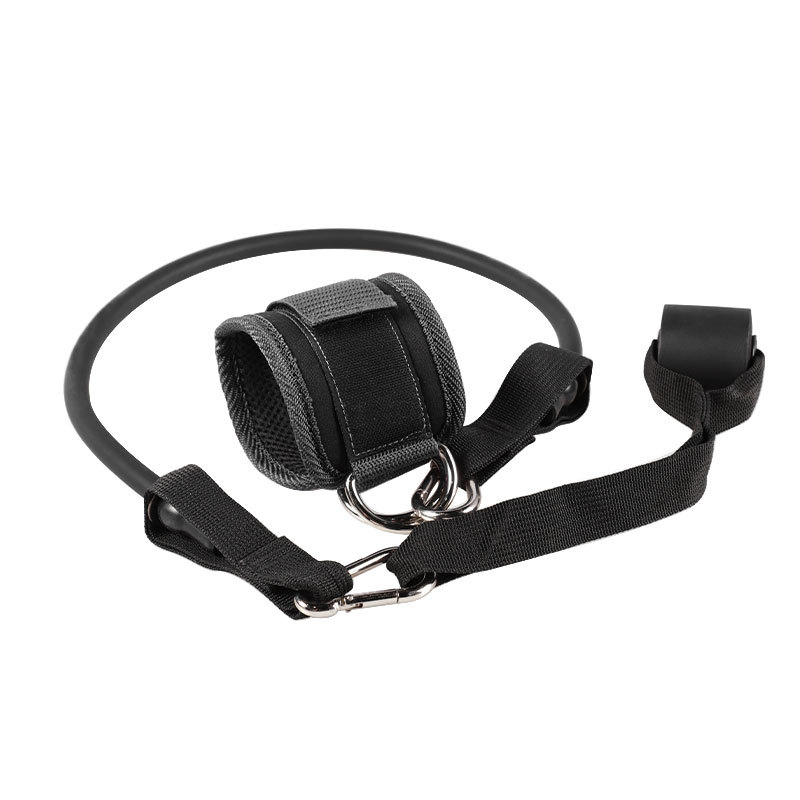 Doble D hebilla tobillo músculo fitness pórtico tobillo hebilla de la puerta hebilla tubo de látex tirón duro cinturón de refuerzo tobillo equipo de protección