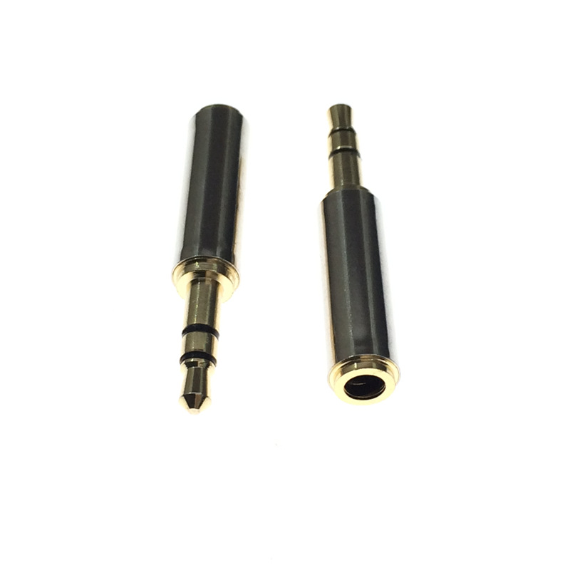 3节转4节转换头三圈公转四圈母转接头插孔头手机电脑3.5mm音频头