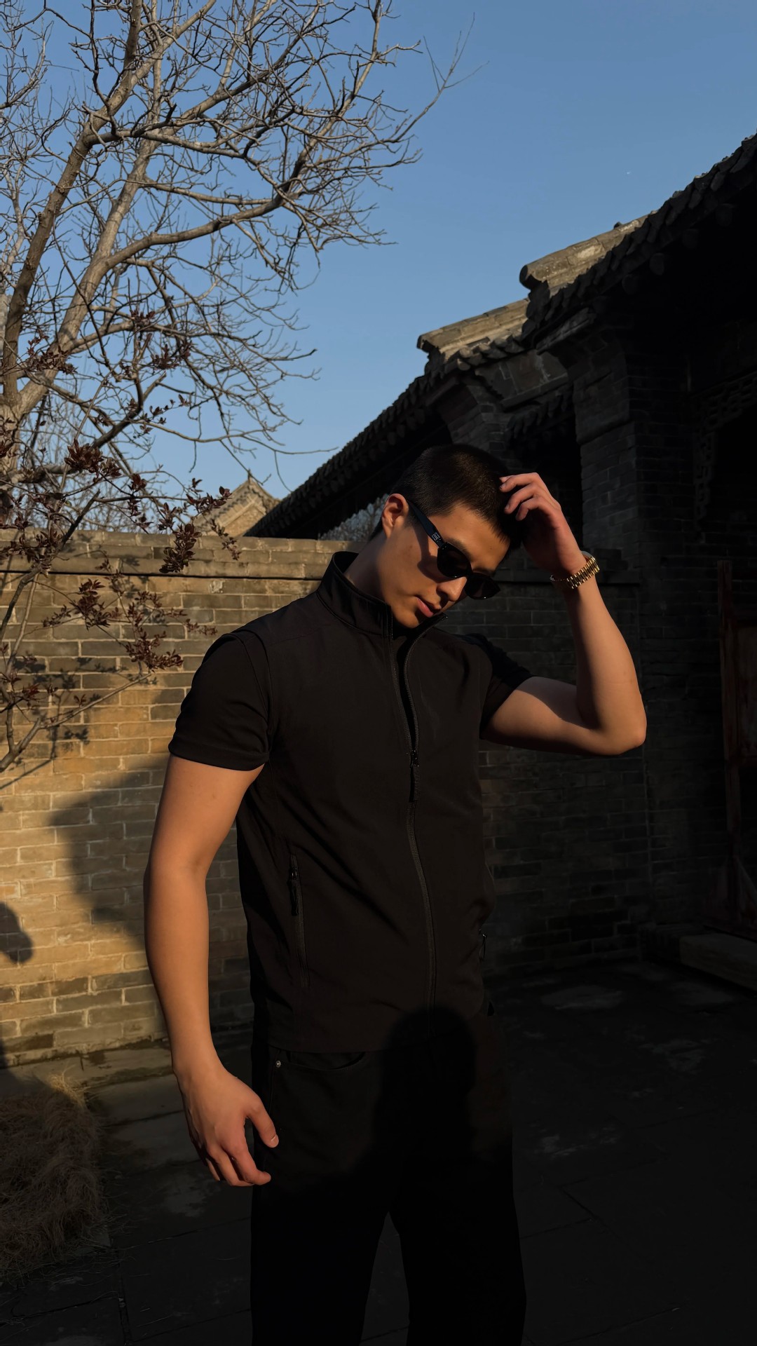 Men's Slim Fit Vest Quick Drying Breathable Sports Casual Zipper Sleeveless Top Lightweight Outdoor Summer Solid Color Stand Collar_viptrois.com
