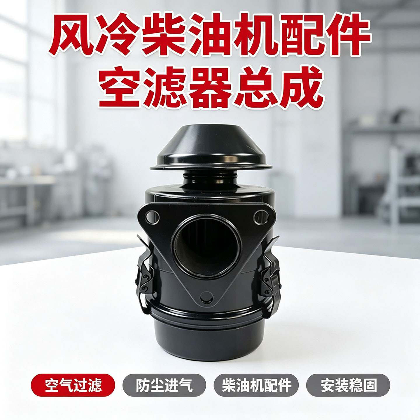 油浴式空气滤清器总成适配170F173F柴油机柴油微耕机农机维修配件|ms