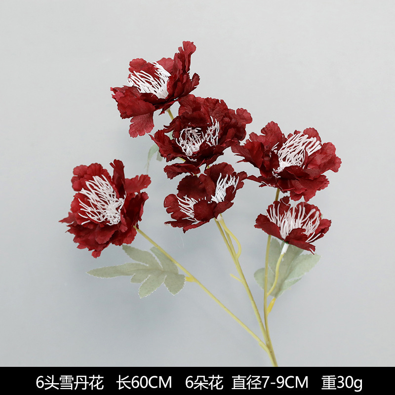 红色仿真花婚礼婚庆场地场景布置道具仿真花束花艺装饰花假花批发|undefined