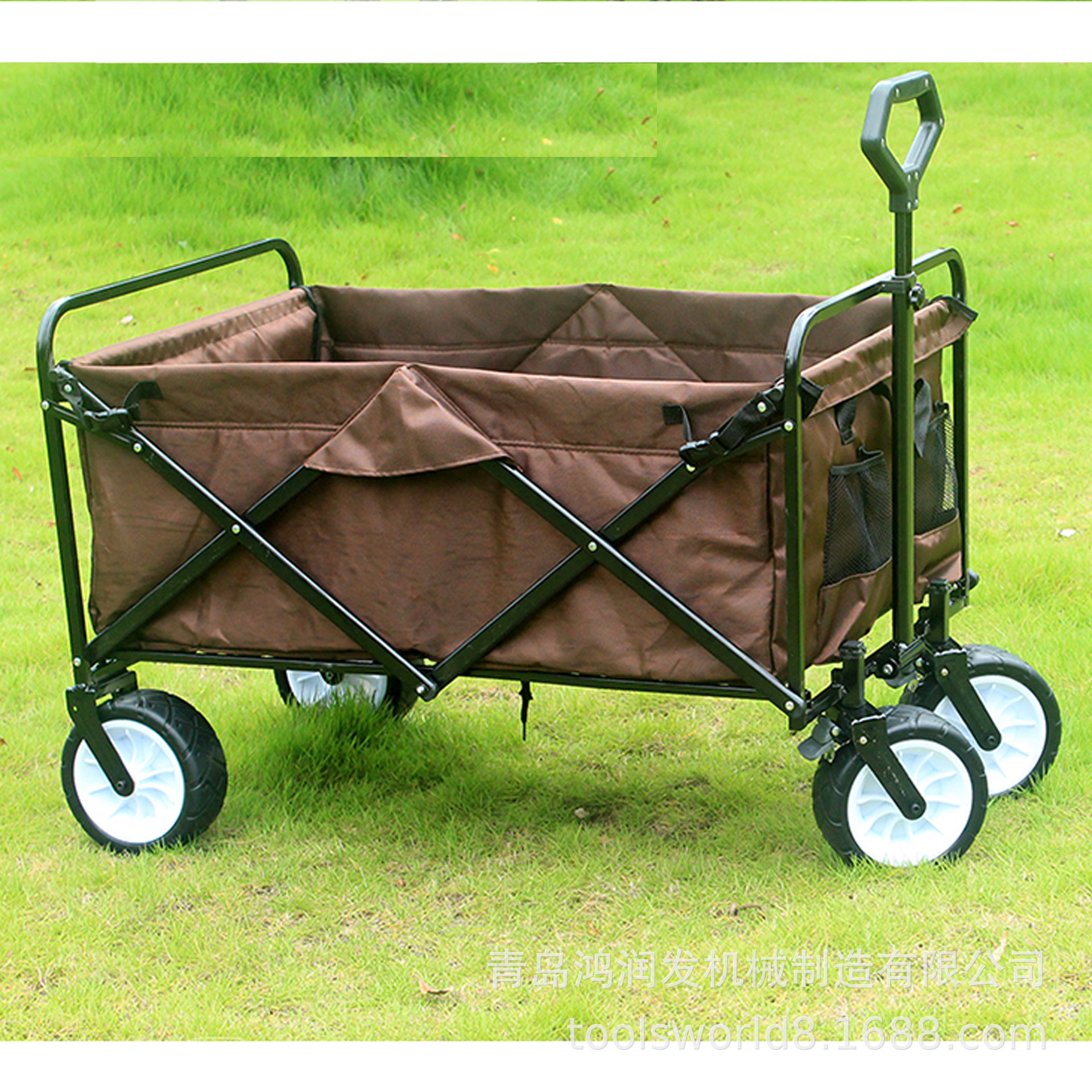 厂家供应户外折叠布兜工具车便携式野营折叠车户外露营小推车