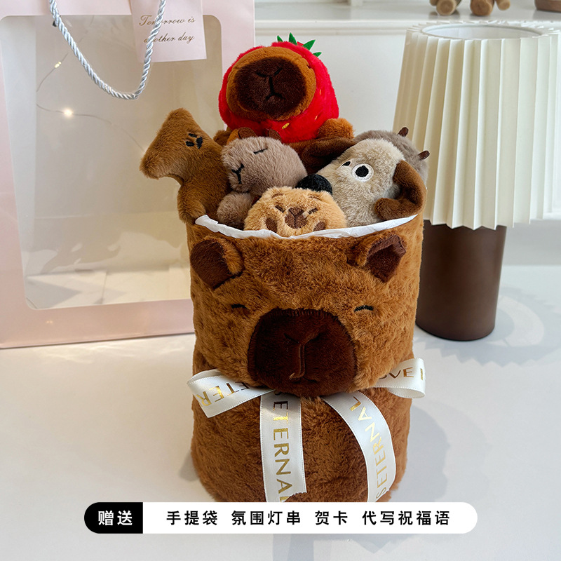 Regalo de Cumpleaños para el Día del Maestro, Temporada de Regreso a Clases, Ramo de Muñecas, Peluche de Kirby Strawberry Bear Kuromi Sanrio