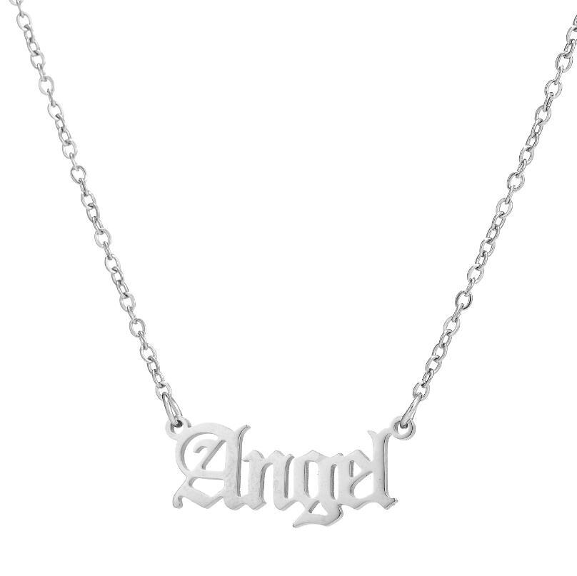 1 Piece Fashion Letter Stainless Steel Plating Pendant Necklace display picture 2
