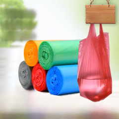 垃圾袋家用宿舍加大加厚黑色背心袋手提式一次性塑料袋大量批發