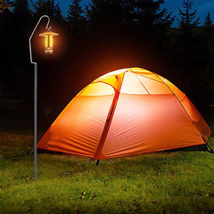 Outdoor Aluminum Alloy Camping Light Stand Desk Hanging Lamp Bracket Detachable Creative Campsite Light Hook Stand Camping Light Rod