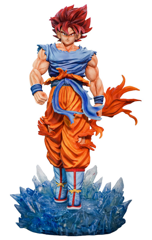 ドラゴンボール JT スーパーブルーウーゴン発光フィギュア装飾品スーパーブルーウーゴン双頭彫刻アニメーションフィギュアモデル|undefined