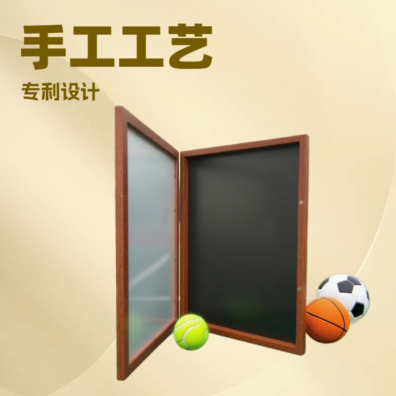Cross-Border Jersey Storage Photo Frame Magnetic Hollow Wooden Collection Frame, Can Be Hung, Black, White, Walnut Wood Display Frame