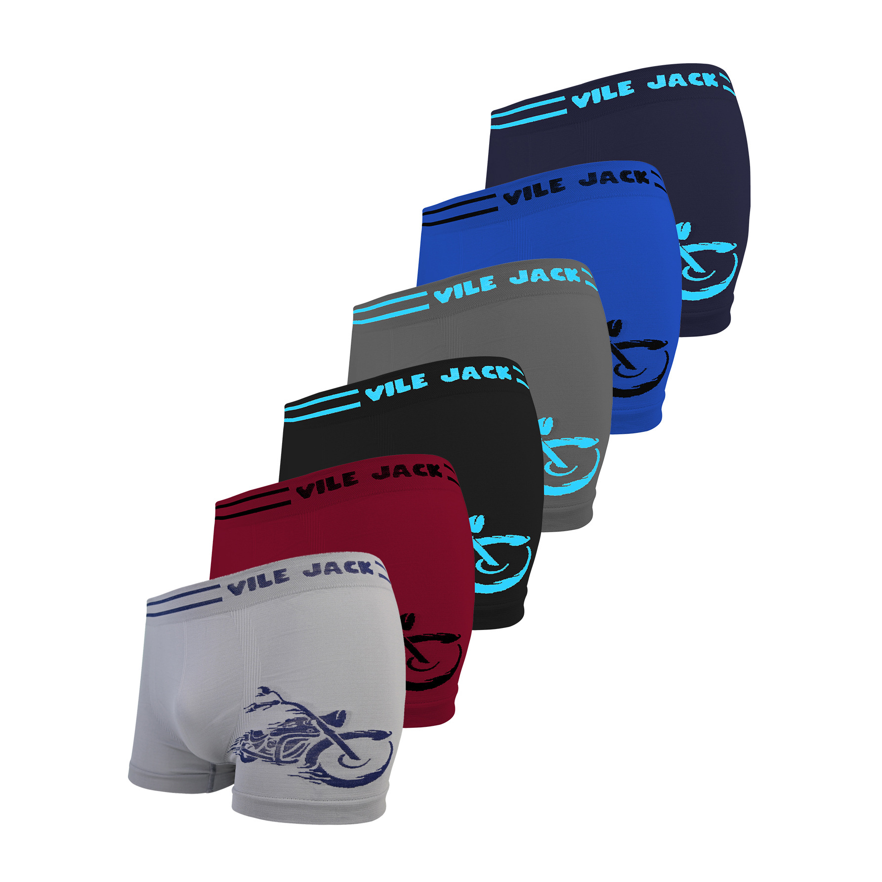 VILEJACK calzoncillos bóxer estampados elásticos sin costuras calzoncillos bóxer de cintura media para niños durante el desarrollo