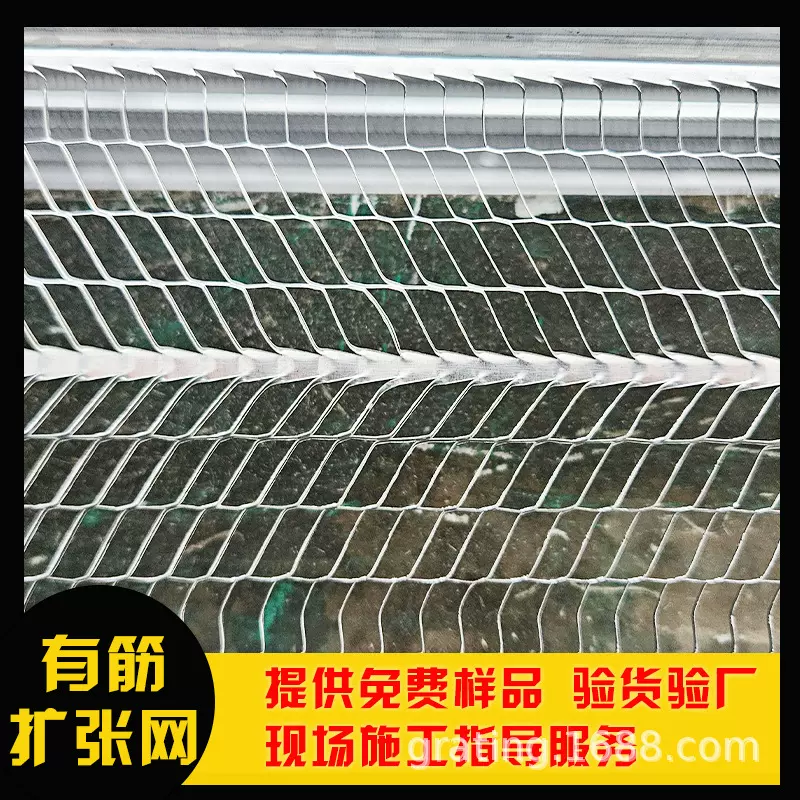 有筋扩张网别墅建筑抹灰挡浆灌浆网模网片轻钢免拆模板