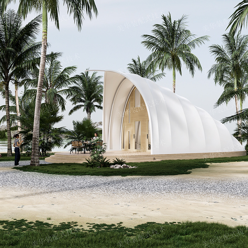 Bolin de lujo concha hotel tienda de campaña red campamento grande tienda de campaña salvaje con fábrica de tiendas de baño