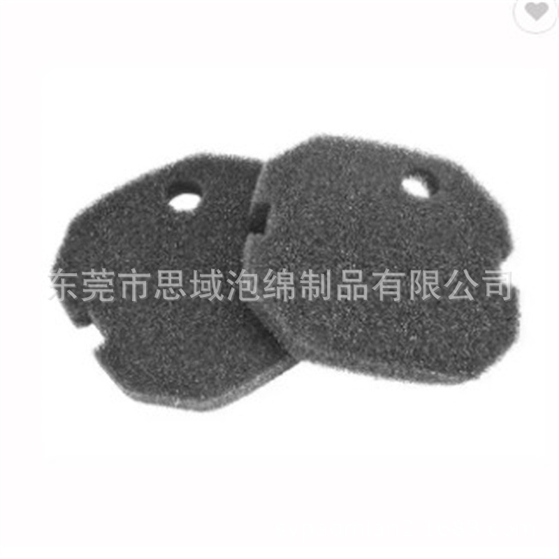 初效防尘过滤棉 黑白色粉尘过滤网棉 喇叭隔离海绵薄片